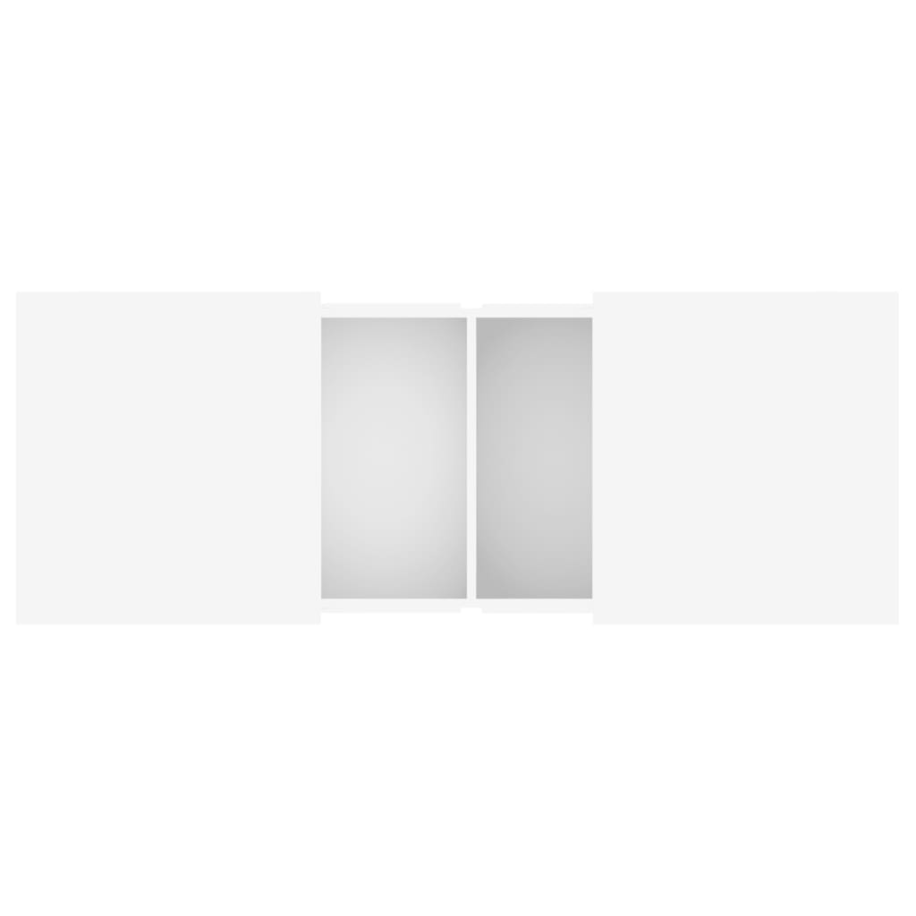 Tavolino da Salotto Bianco 100x55x40 cm in Legno Multistrato