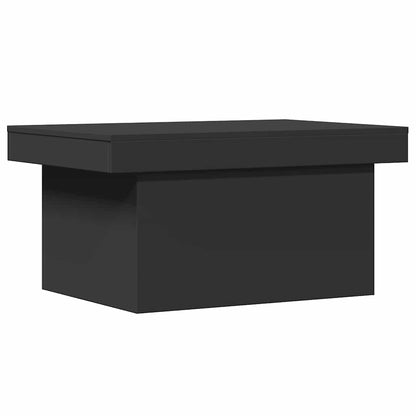 Tavolino da Salotto Nero 100x55x40 cm in Legno Multistrato