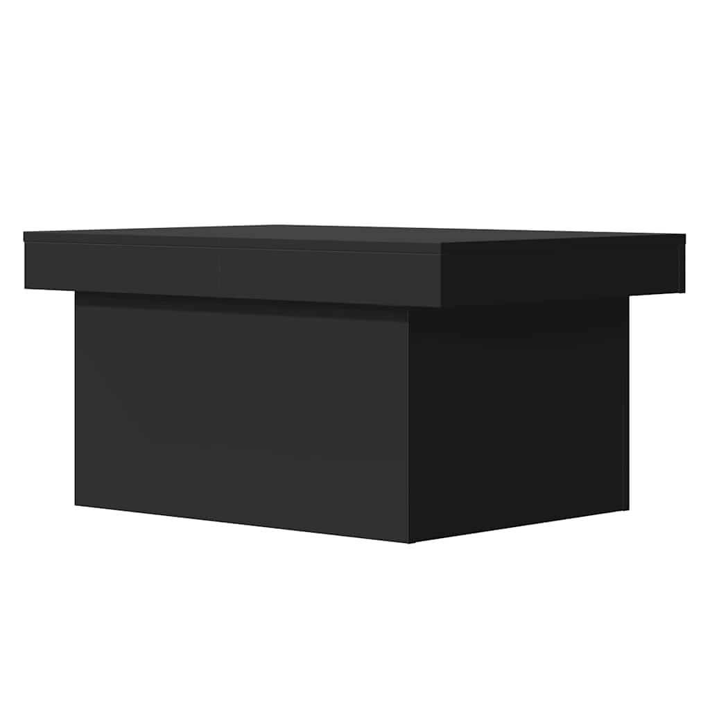 Tavolino da Salotto Nero 100x55x40 cm in Legno Multistrato