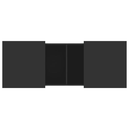 Tavolino da Salotto Nero 100x55x40 cm in Legno Multistrato