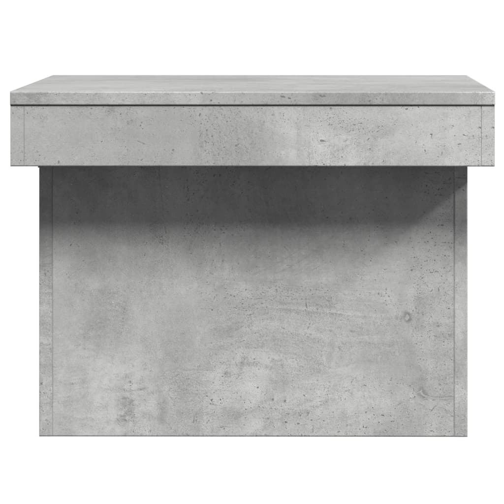 Tavolino Salotto Grigio Cemento 100x55x40 cm Legno Multistrato | homemem39