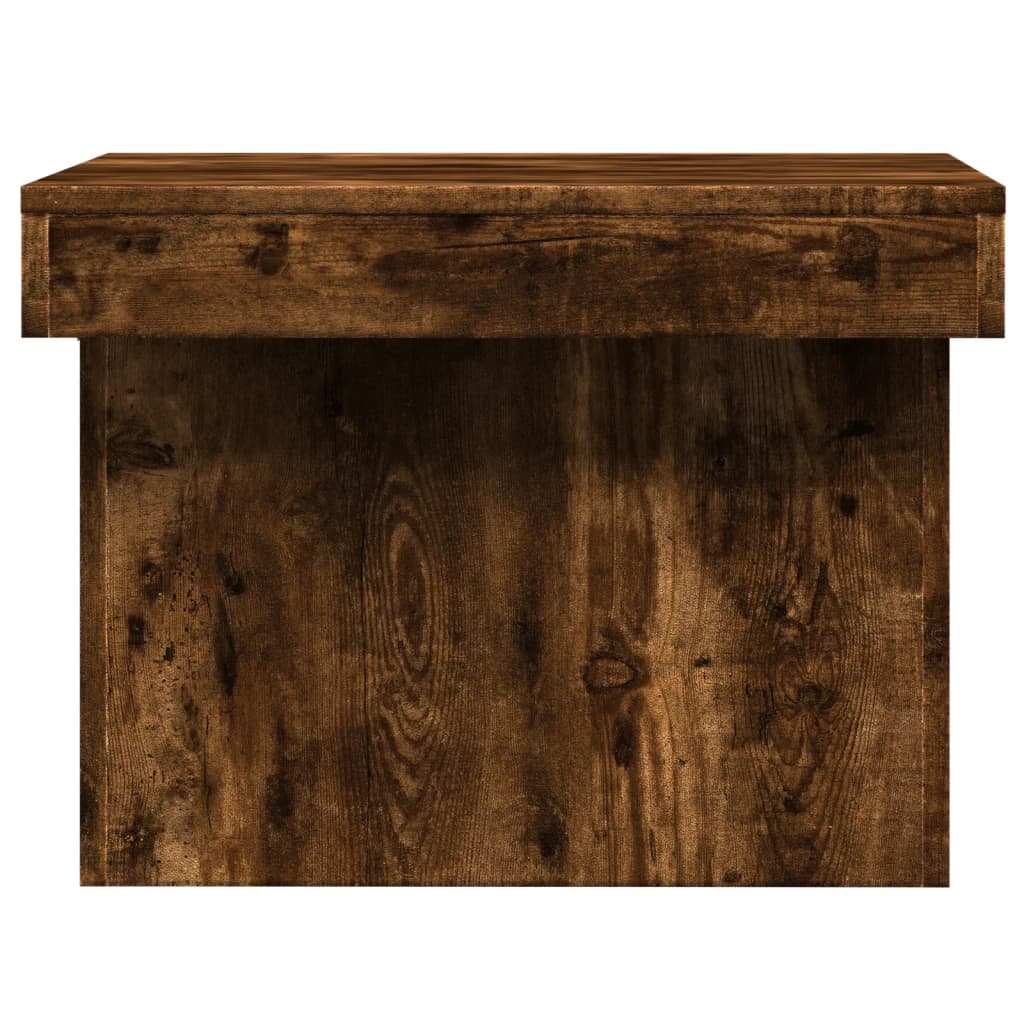 Tavolino da Salotto Rovere Fumo 100x55x40 cm Legno Multistrato