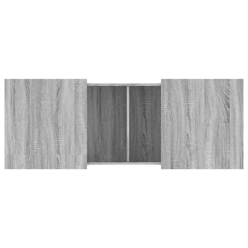 Tavolino da Salotto Grigio Sonoma 100x55x40cm Legno Multistrato | homemem39