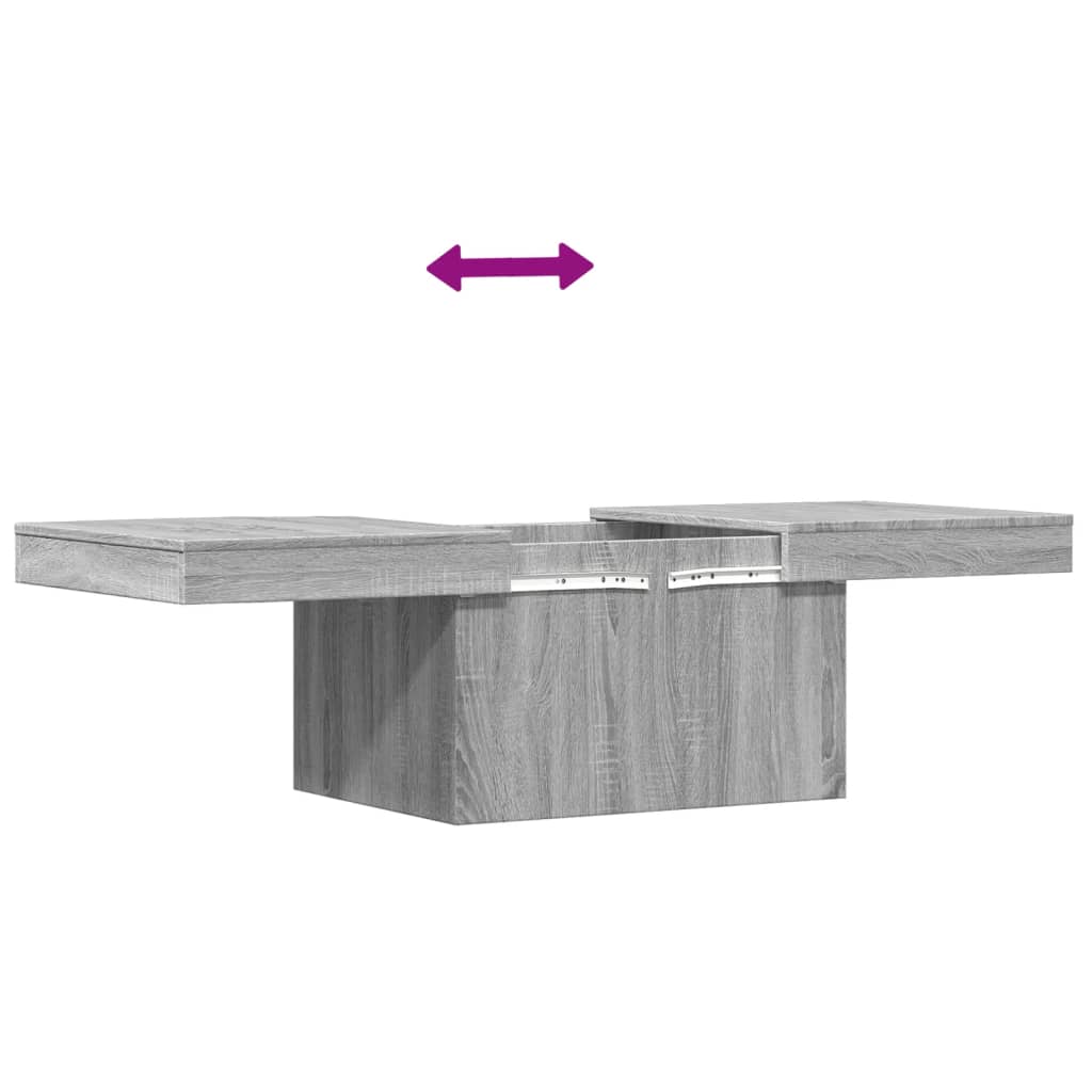 Tavolino da Salotto Grigio Sonoma 100x55x40cm Legno Multistrato | homemem39