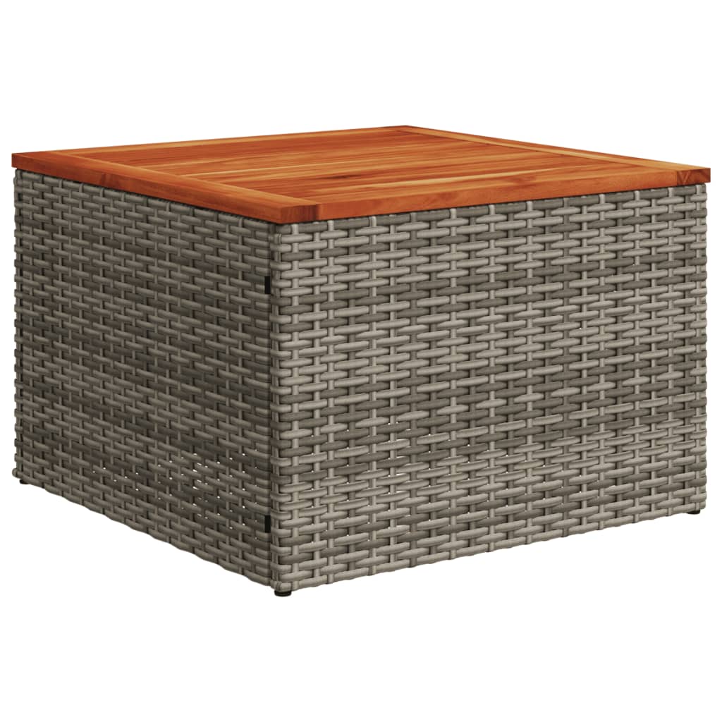 Set Divano da Giardino 10 pz con Cuscini Grigio in Polyrattan | homemem39
