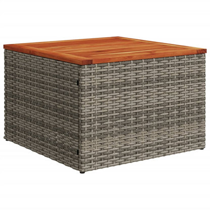 Set Divani da Giardino 11 pz con Cuscini in Polyrattan Grigio | homemem39
