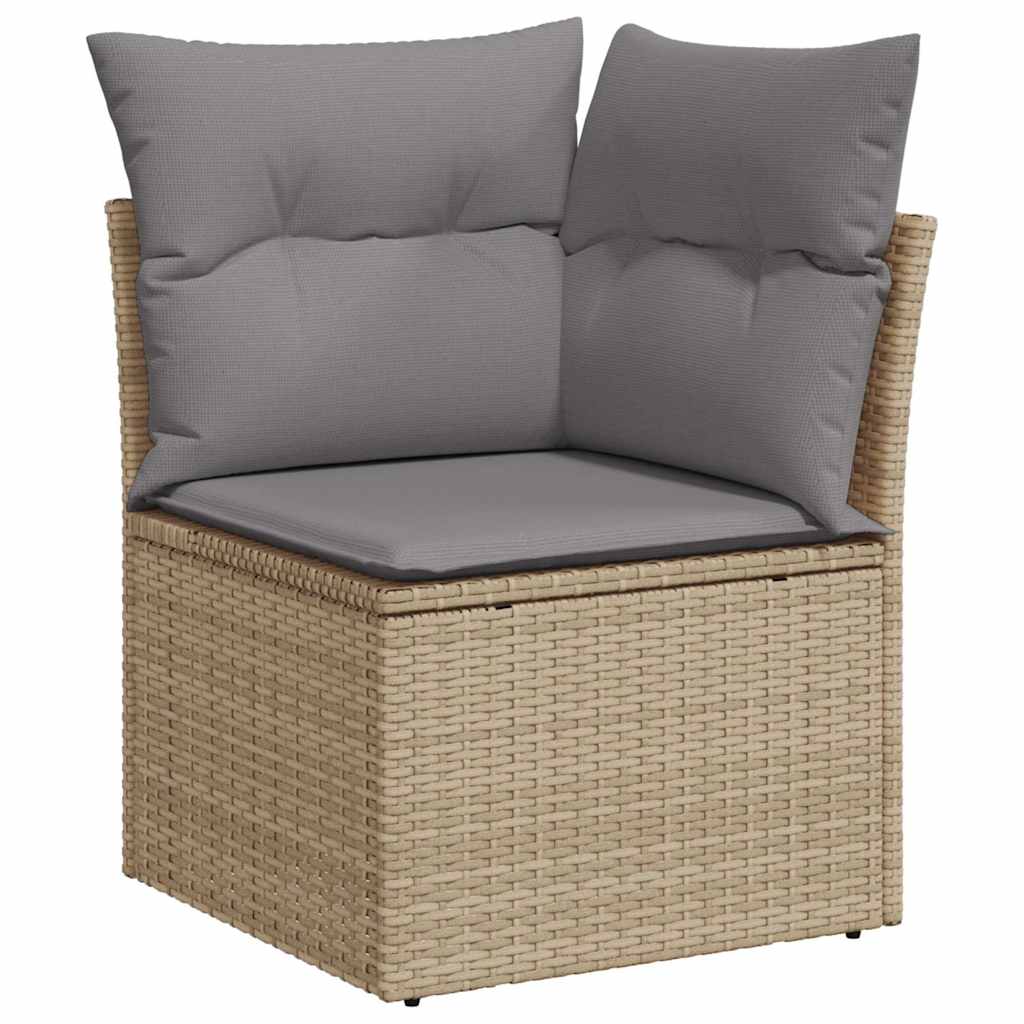 Set Divani da Giardino 12 pz con Cuscini Beige in Polyrattan | homemem39