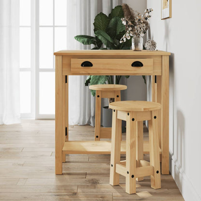 Set da Bar 3 pz in Legno Massello di Pino | homemem39
