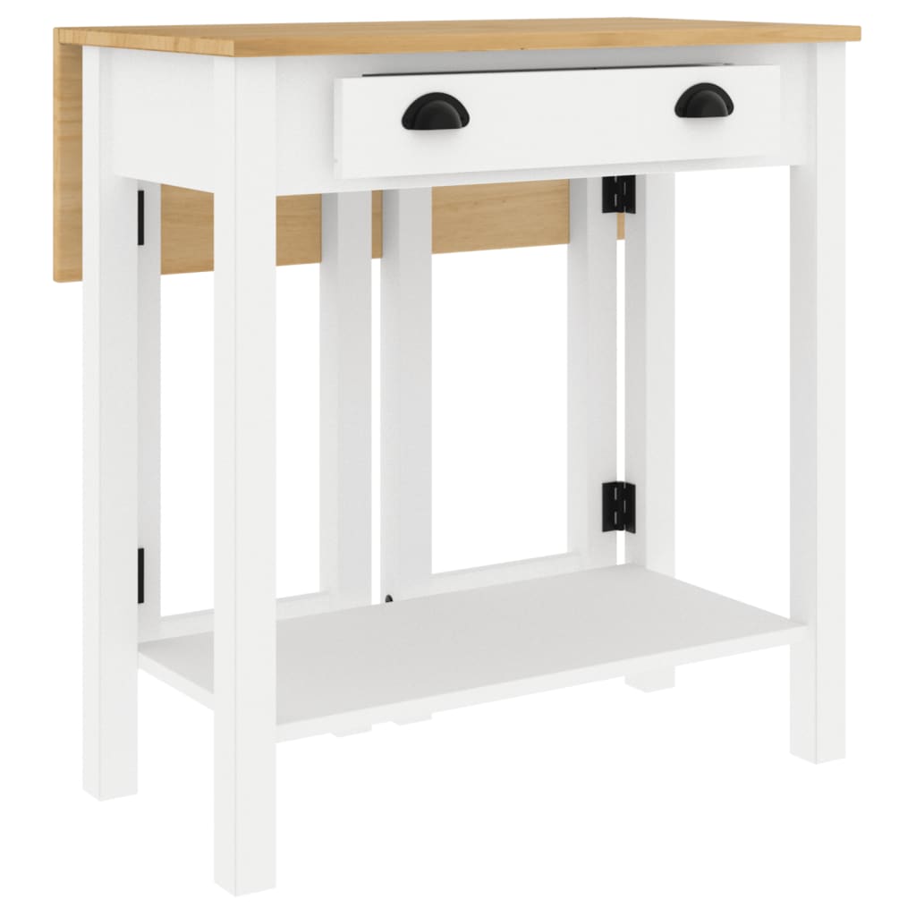Set da Bar 3 pz Bianco in Legno Massello di Pino | homemem39