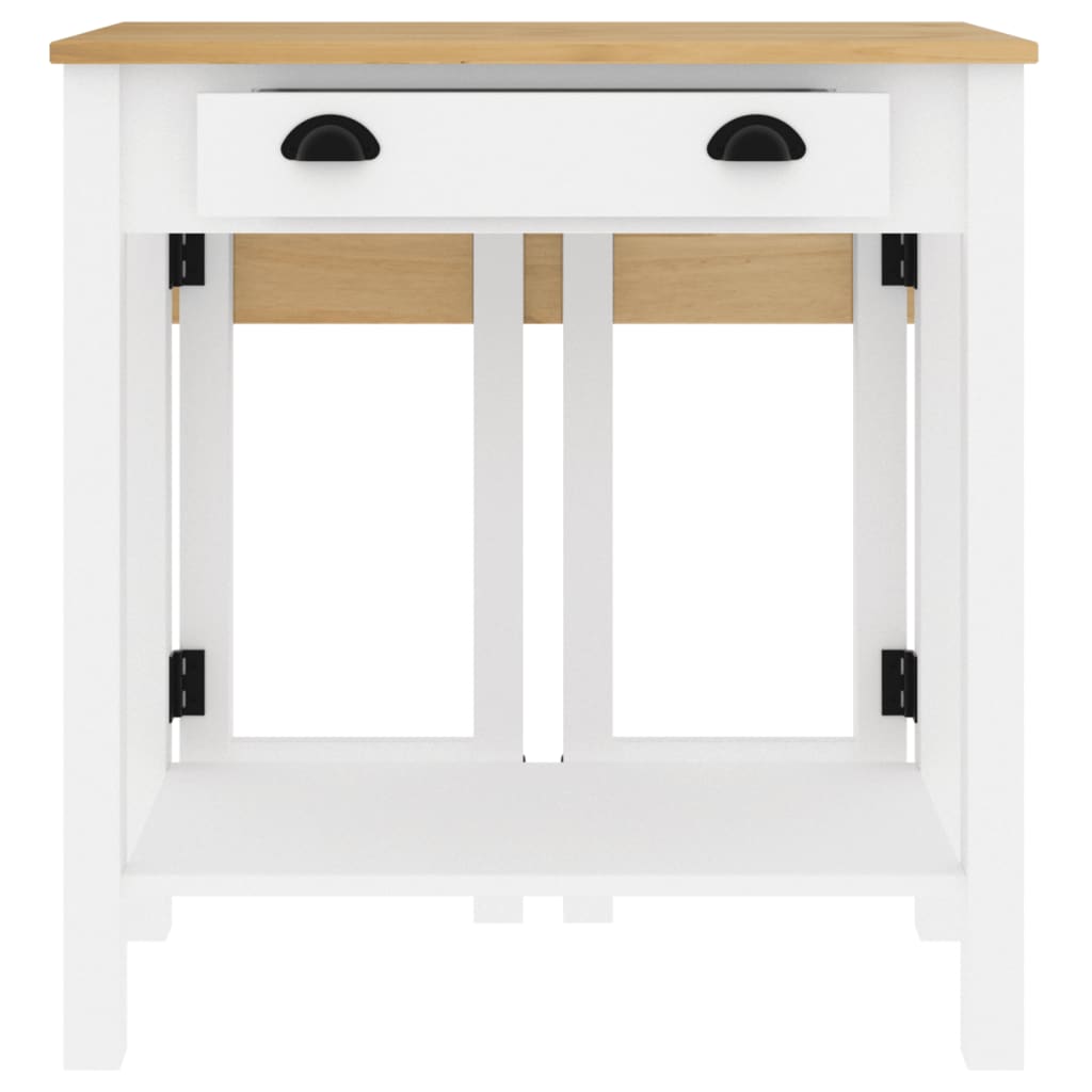Set da Bar 3 pz Bianco in Legno Massello di Pino | homemem39