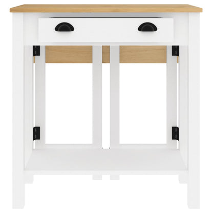 Set da Bar 3 pz Bianco in Legno Massello di Pino | homemem39