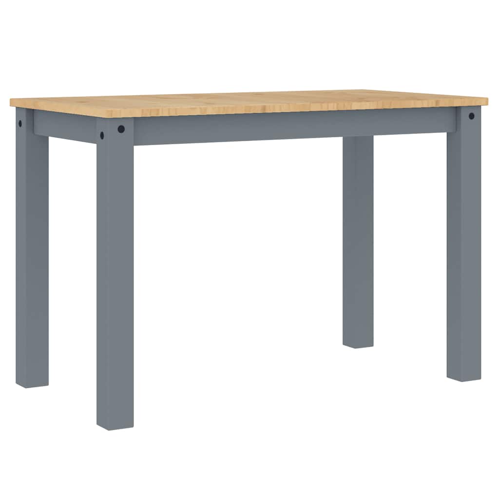 Tavolo da Pranzo PANAMA Grigio 112x60x75 cm Legno Massello Pino