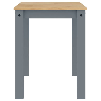 Tavolo da Pranzo PANAMA Grigio 112x60x75 cm Legno Massello Pino | homemem39