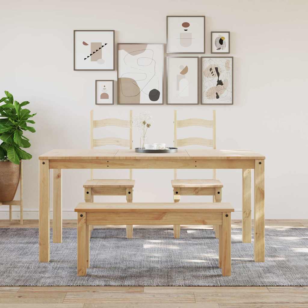 Tavolo da Pranzo PANAMA 160x80x75 cm in Legno Massello di Pino | homemem39