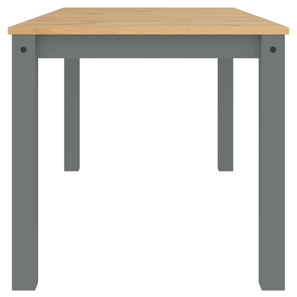 Tavolo da Pranzo PANAMA Grigio 160x80x75 cm Legno Massello Pino | homemem39