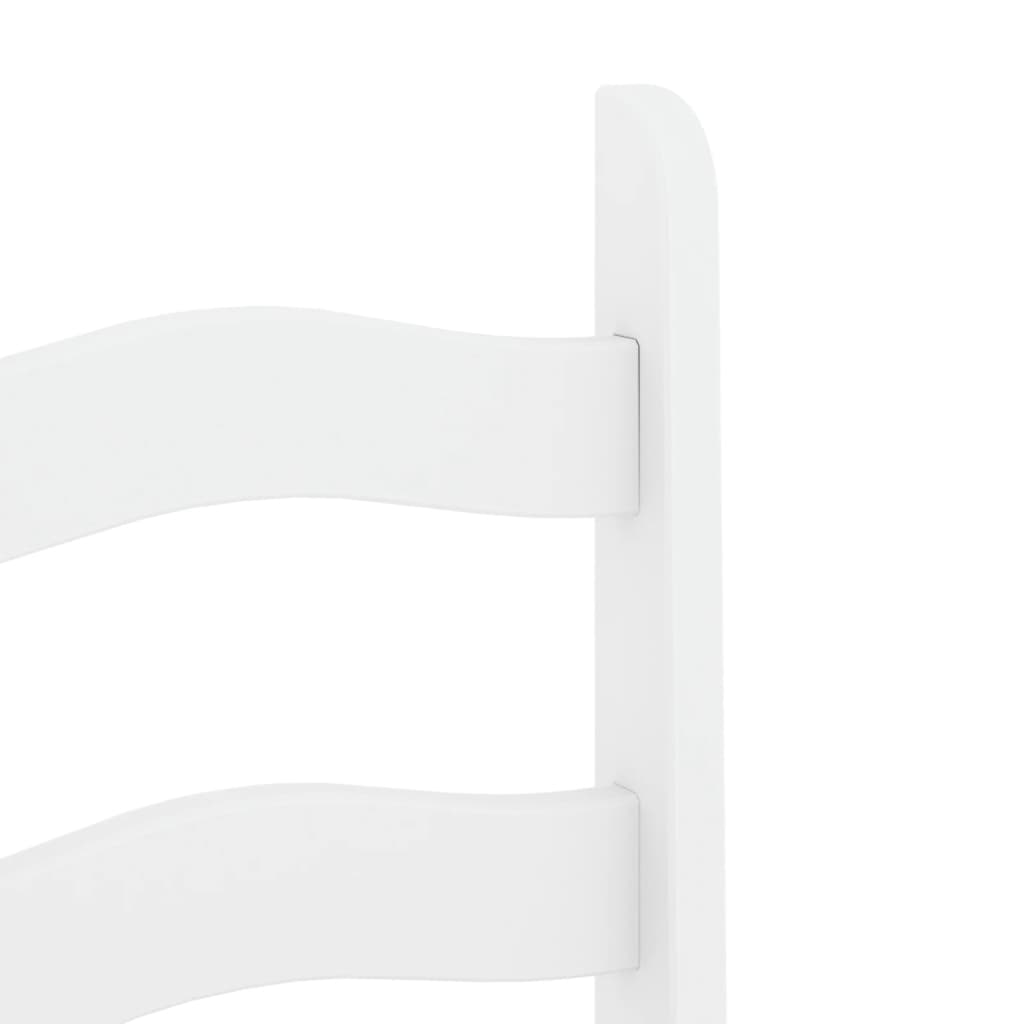 Sedie da Pranzo 2 pz Corona Bianche 42x47x107cm Legno Massello di Pino | homemem39