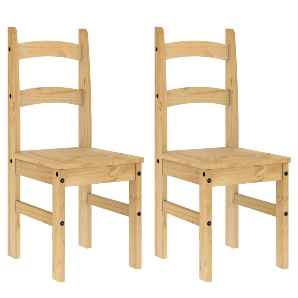 Sedie da Pranzo 2 pz 40x46x99 cm Legno Massello di Pino | homemem39