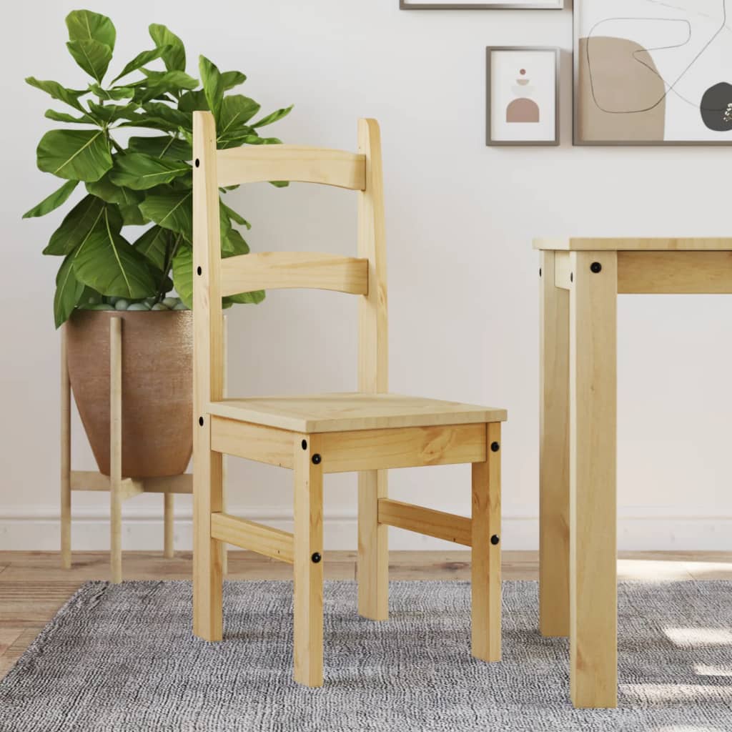 Sedie da Pranzo 2 pz 40x46x99 cm Legno Massello di Pino | homemem39