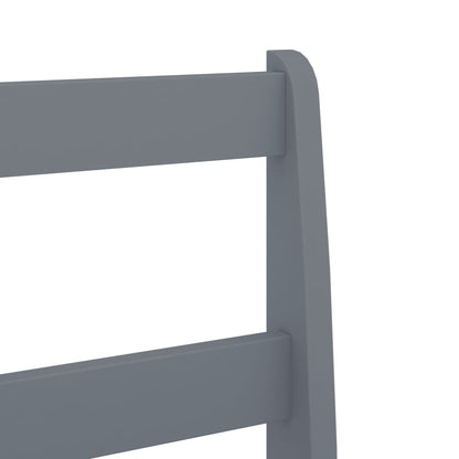 Sedie da Pranzo 2 pz Grigie 40x46x99 cm Legno Massello di Pino | homemem39