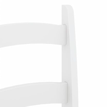 Sedie da Pranzo 2 pz Bianche 40x46x99 cm Legno Massello di Pino | homemem39