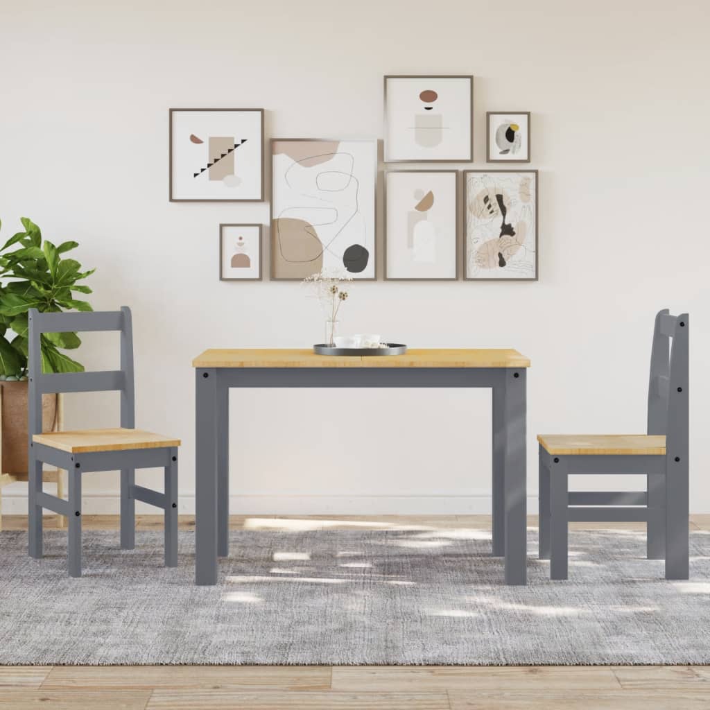 Sedie da Pranzo 2 pz PANAMA 105x30x45 cm Legno Massello Pino | homemem39