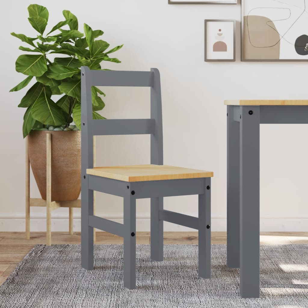 Sedie da Pranzo 2 pz PANAMA 105x30x45 cm Legno Massello Pino | homemem39