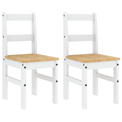 Sedie da Pranzo 2 pz PANAMA 105x30x45 cm Legno Massello Pino | homemem39