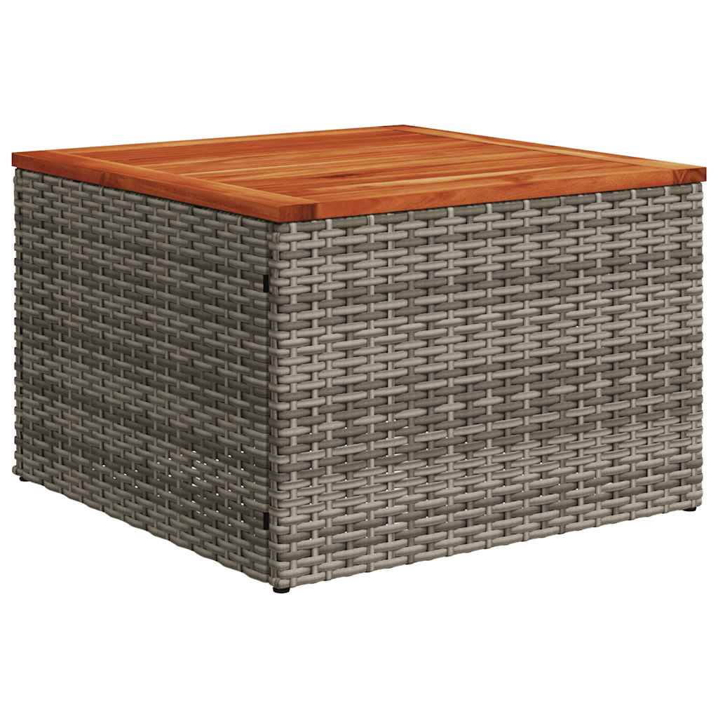 Set Divani da Giardino 7 pz con Cuscini Grigio in Polyrattan | homemem39