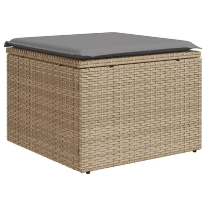 Set Divani da Giardino 7 pz con Cuscini Beige in Polyrattan - homemem39