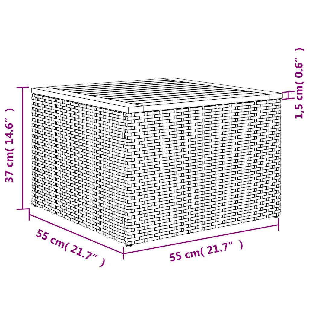 Set Divani da Giardino 7 pz con Cuscini Nero in Polyrattan | homemem39