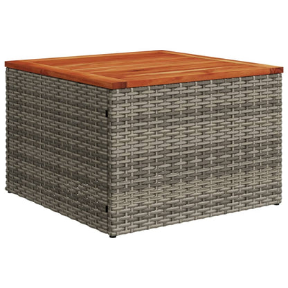 Set Divani da Giardino 7 pz con Cuscini Grigio in Polyrattan | homemem39