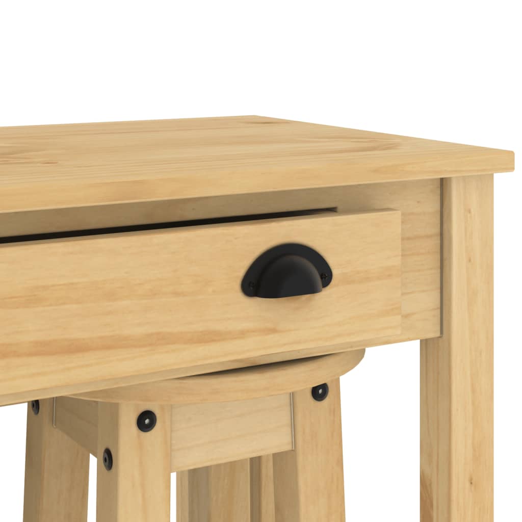 Set da Bar 5 pz in Legno Massello di Pino | homemem39