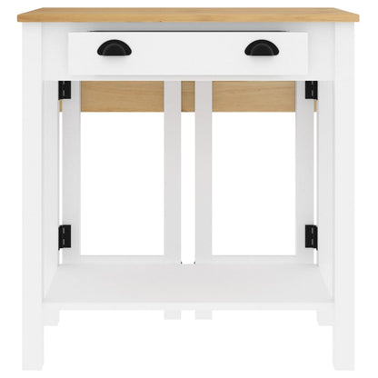 Set da Bar 5 pz Bianco in Legno Massello di Pino | homemem39