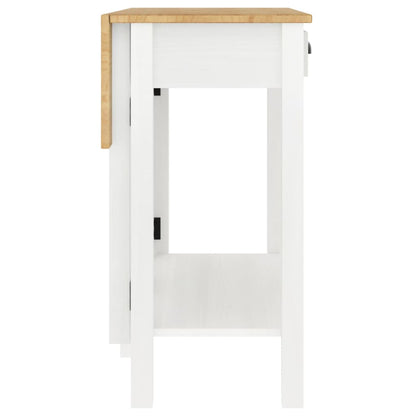 Set da Bar 5 pz Bianco in Legno Massello di Pino | homemem39