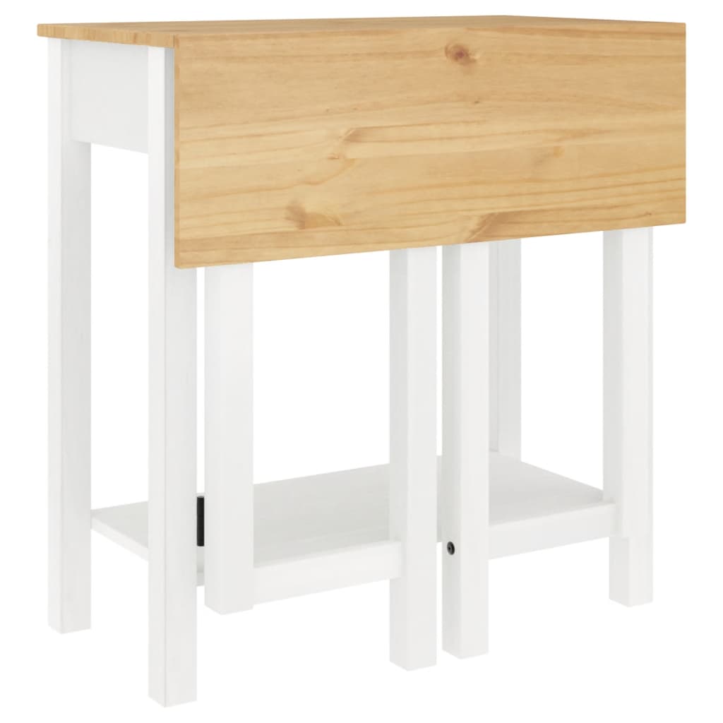 Set da Bar 5 pz Bianco in Legno Massello di Pino | homemem39