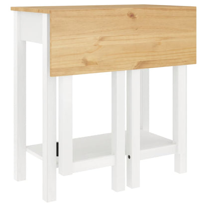 Set da Bar 5 pz Bianco in Legno Massello di Pino | homemem39