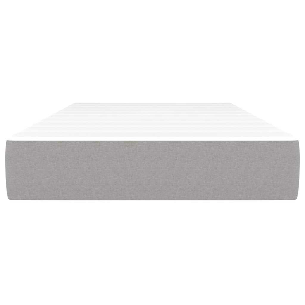 Materasso Molle Insacchettate Rigidità Media Grigio Chiaro 120x190x20 Tessuto | homemem39