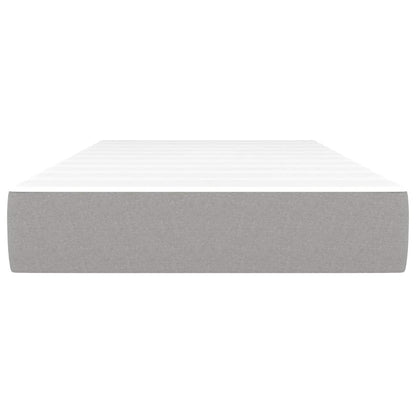 Materasso Molle Insacchettate Grigio Chiaro 120x190x20 Tessuto - homemem39