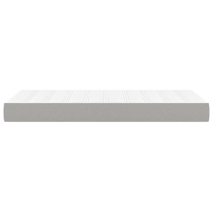 Materasso Molle Insacchettate Rigidità Media Grigio Chiaro 120x190x20 Tessuto - homemem39