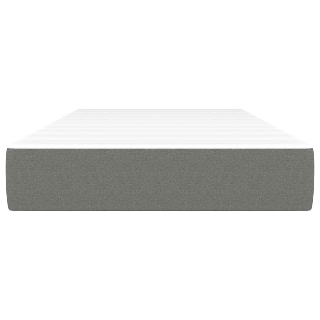 Materasso Molle Insacchettate Grigio Scuro 120x190x20 Tessuto - homemem39