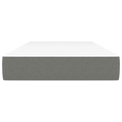 Materasso Molle Insacchettate Grigio Scuro 120x190x20 Tessuto - homemem39