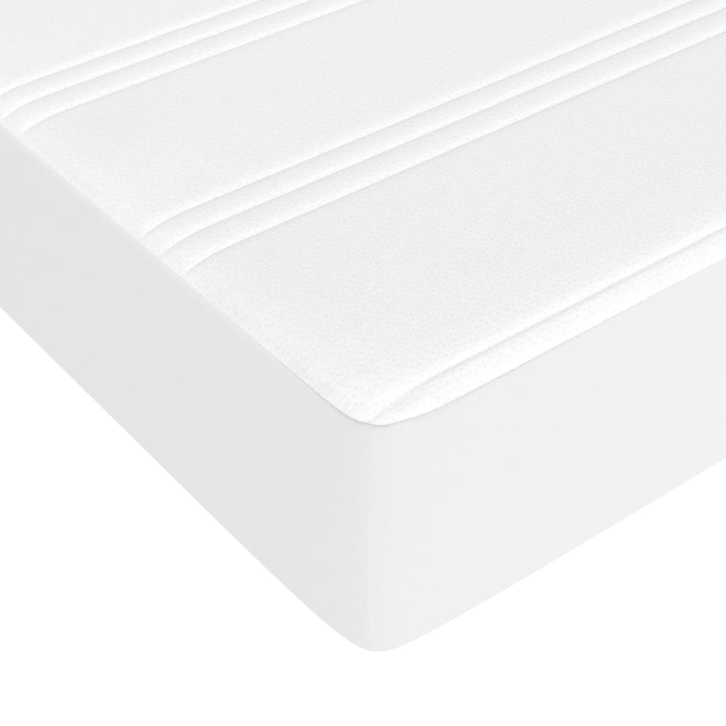 Materasso a Molle Insacchettate Rigidità Media Bianco 120x190x20 cm in Similpelle - homemem39