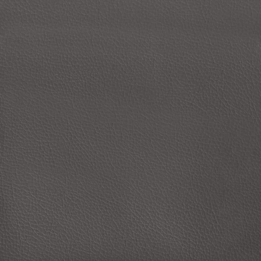 Materasso a Molle Insacchettate Rigidità Media Grigio 120x190x20 cm in Similpelle