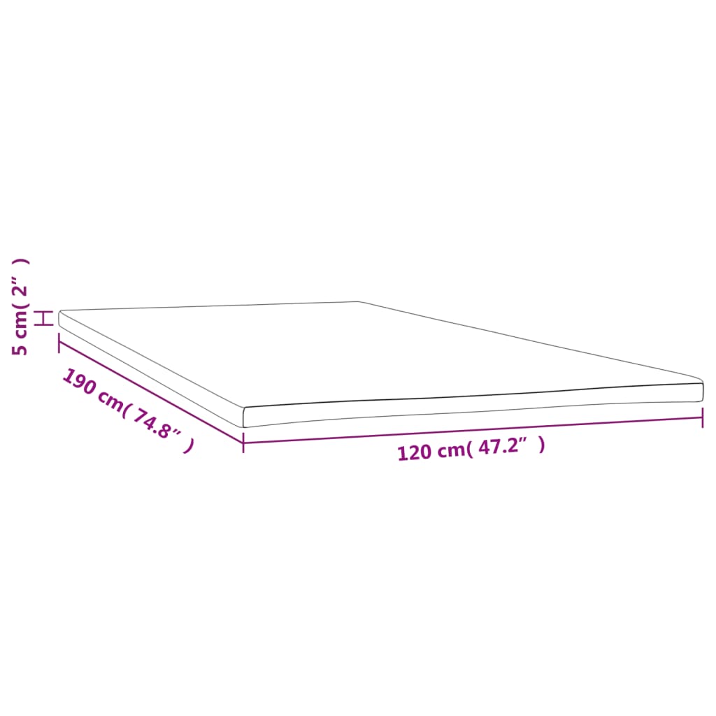 Coprimaterasso 120x190x5 cm - homemem39