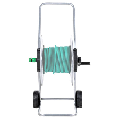 Carrello Avvolgitubo per Tubo Flessibile 60 m 1/2" in Acciaio