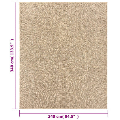 Tappeto ZIZUR 240x340 cm Aspetto Iuta per Interni ed Esterni - homemem39