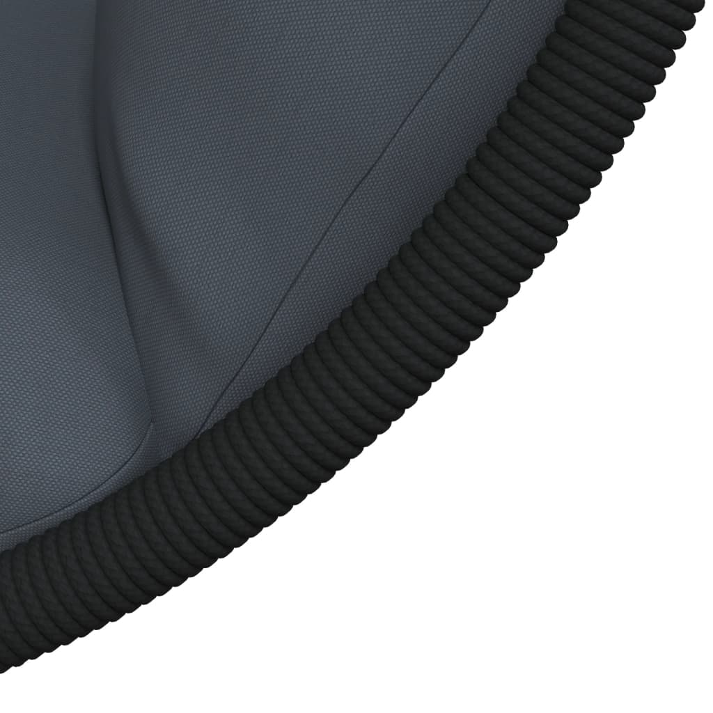Sedia a Uovo Sospesa con Supporto Antracite Polyrattan/Acciaio - homemem39