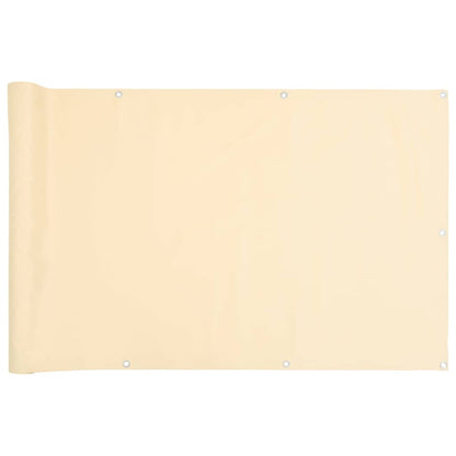 Paravento da Balcone Crema 400x75 cm in PVC