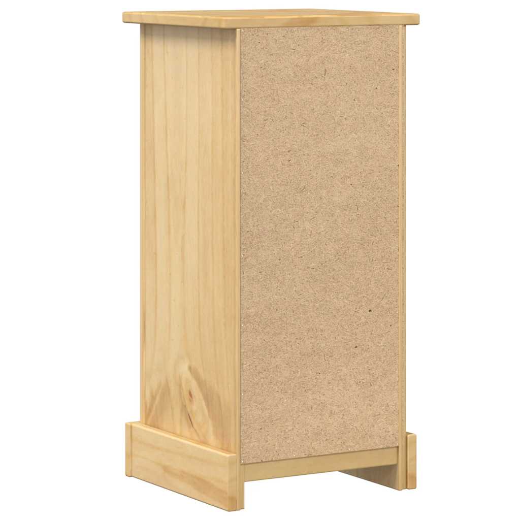 Comodino Corona 35x32,5x74 cm in Legno Massello di Pino | homemem39