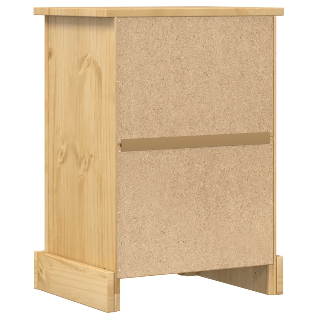 Comodino Corona 45x35x64 cm in Legno Massello di Pino | homemem39